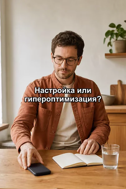 Кадр из видео «Гипероптимизация: когда здоровые привычки начинают управлять жизнью»