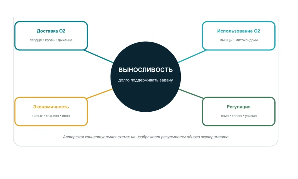 Выносливость без бега: какие нагрузки подходят: схема из информационного курса BioTuning 099